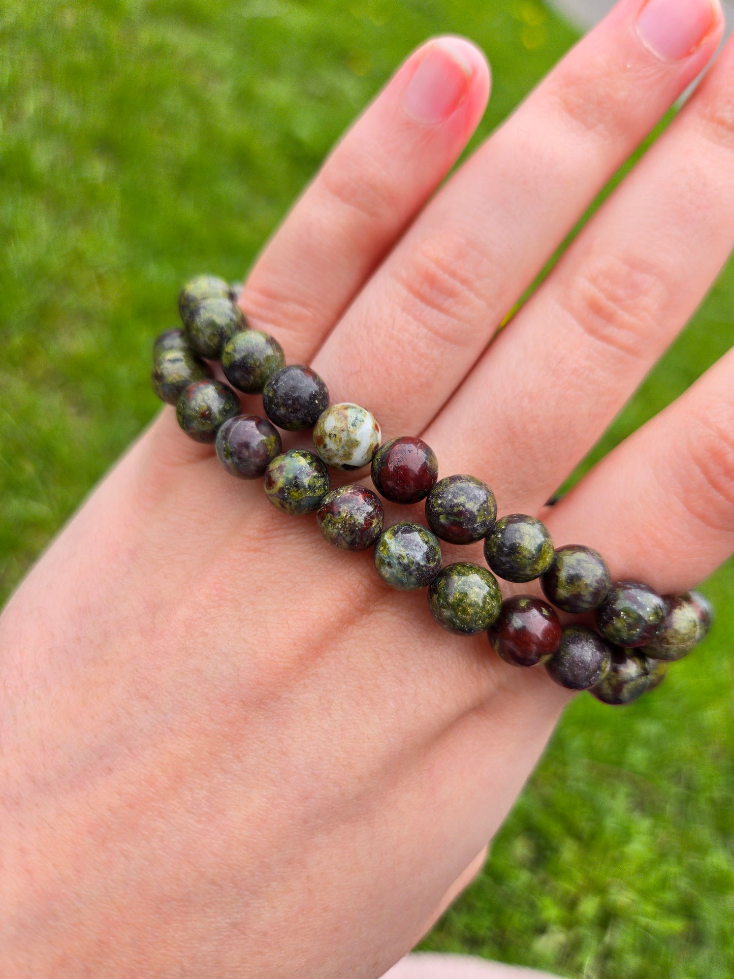 Dragon's Blood Jasper bracelet 8 mm