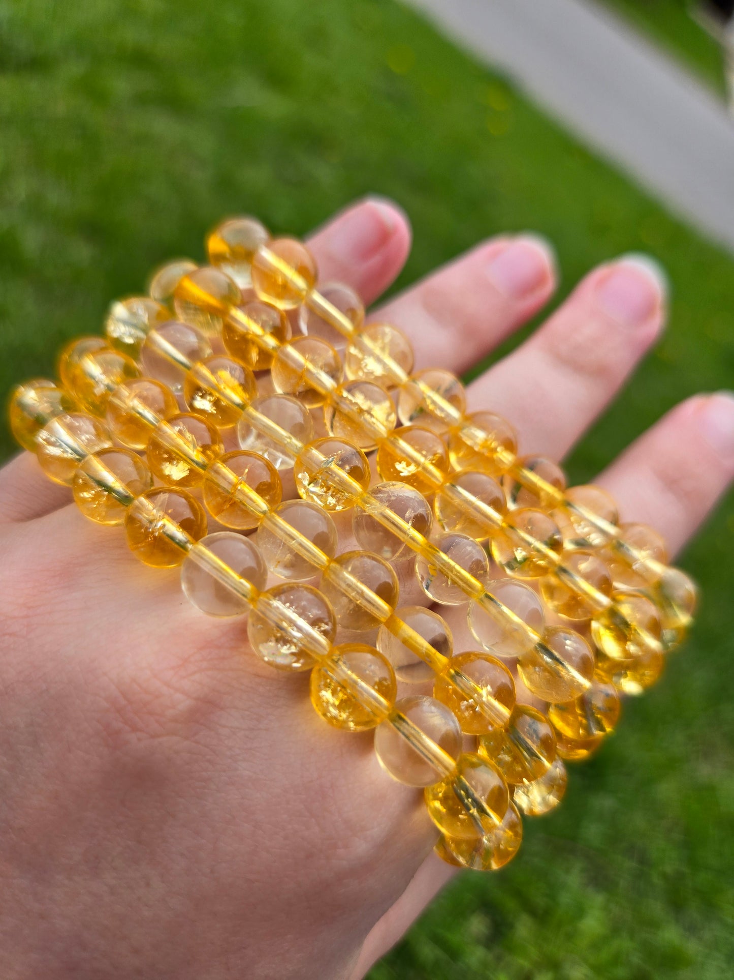 Heat Treated Citrine bracelet 8 mm