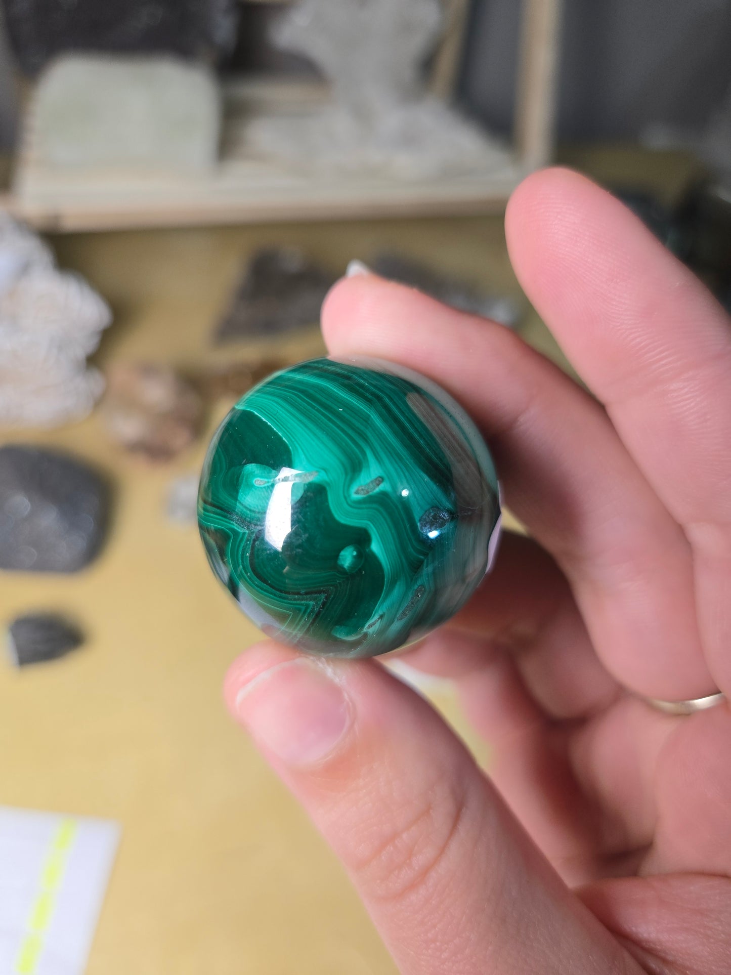 Malachite sphere