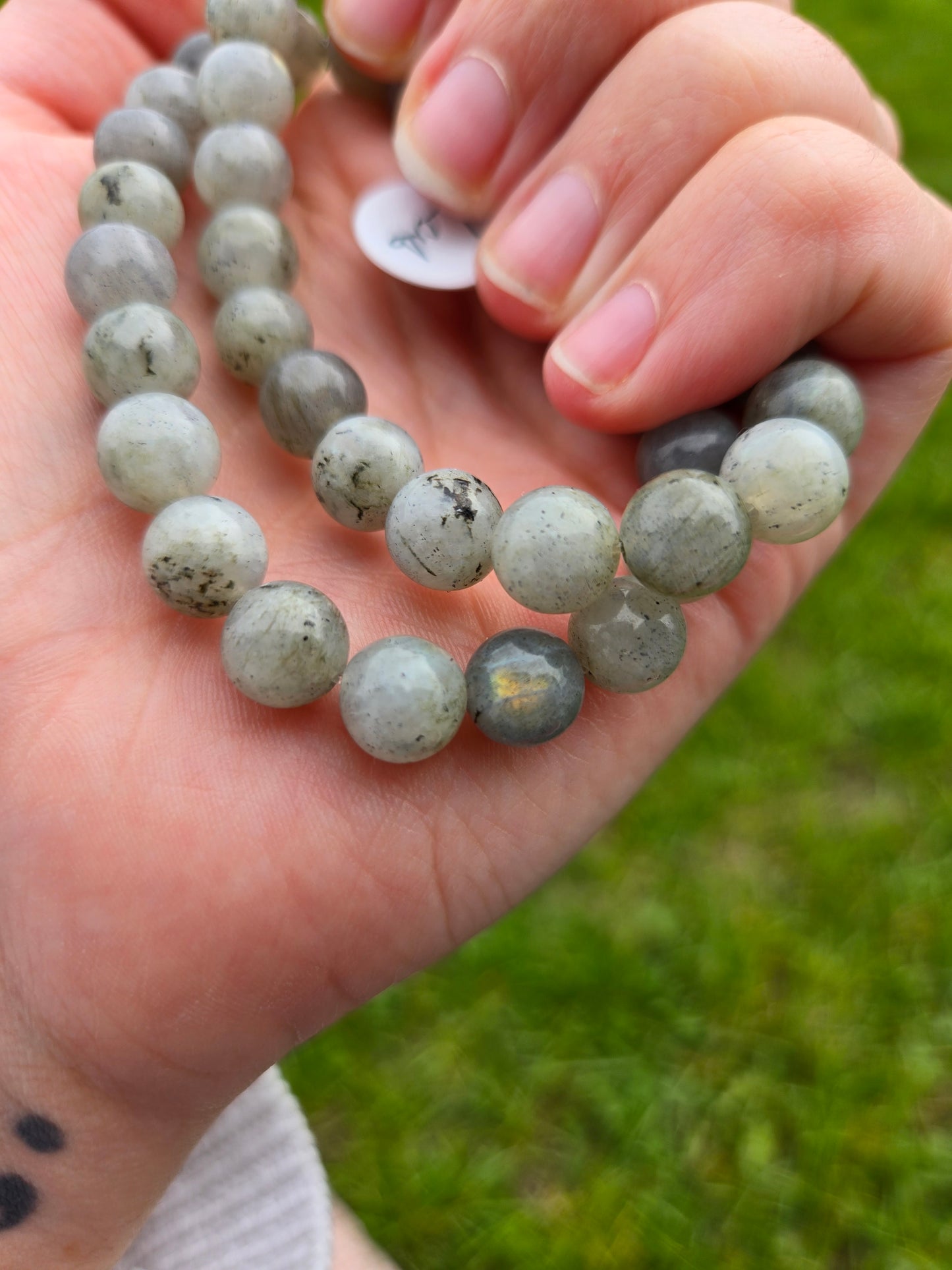 Labradorite Sunset flash bracelet 8 mm