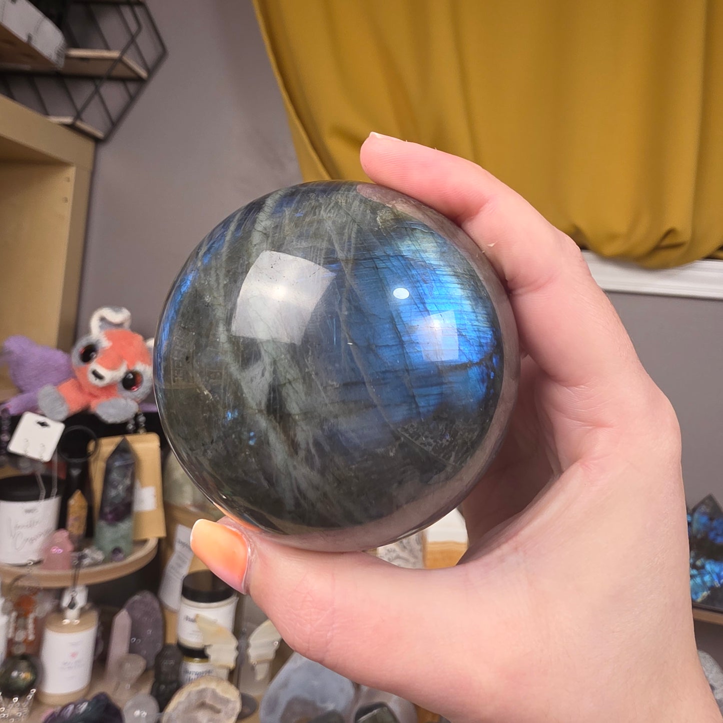 Labradorite sphere