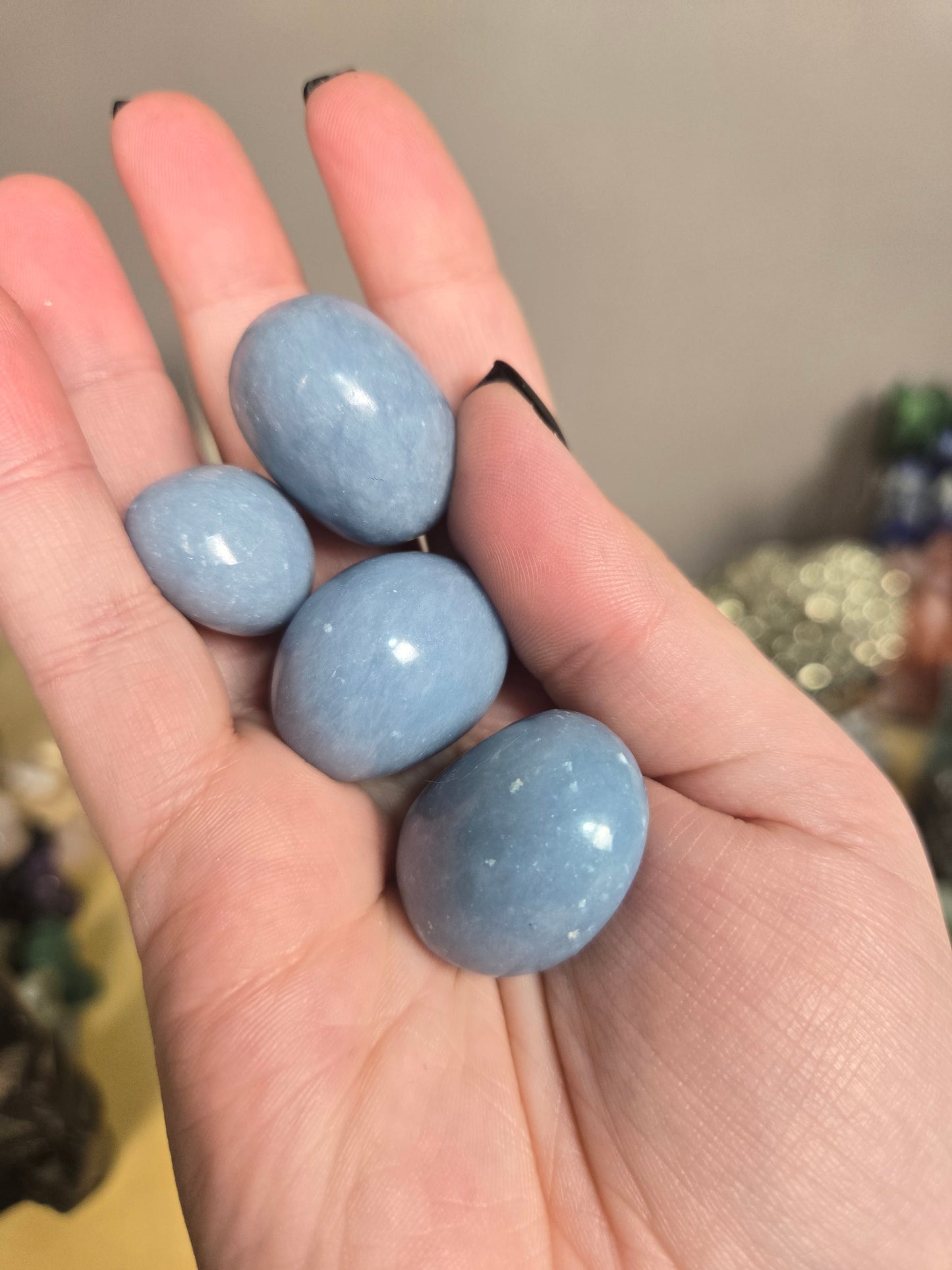 Angelite tumbles