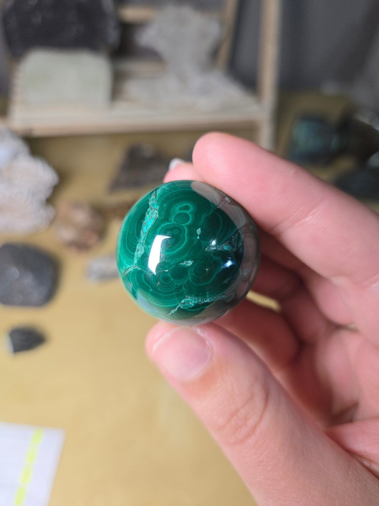 Malachite sphere