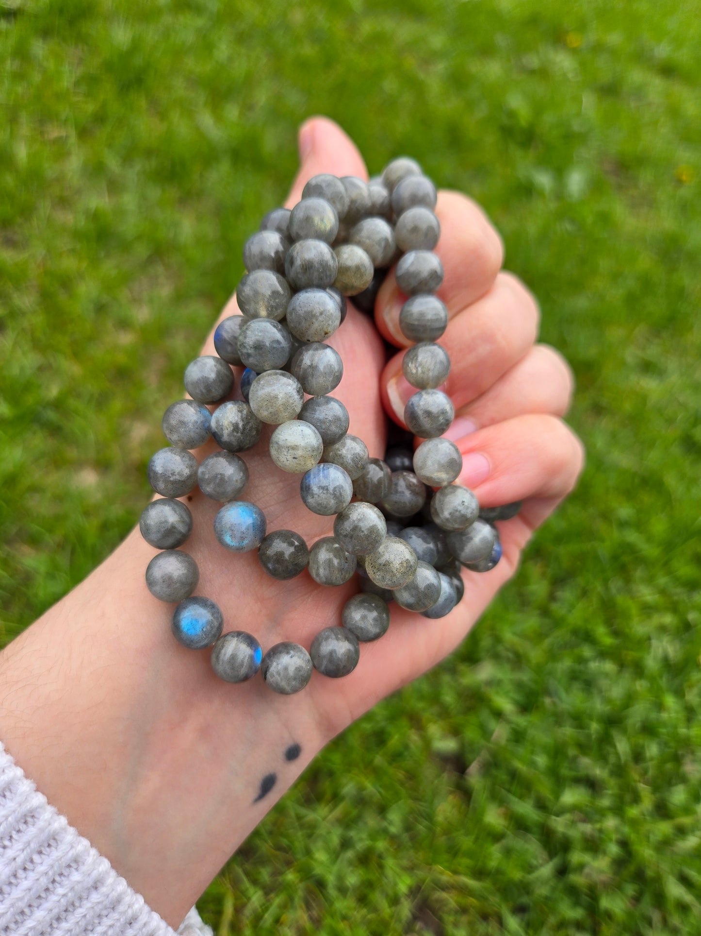 Labradorite bracelet 8 mm AA grade
