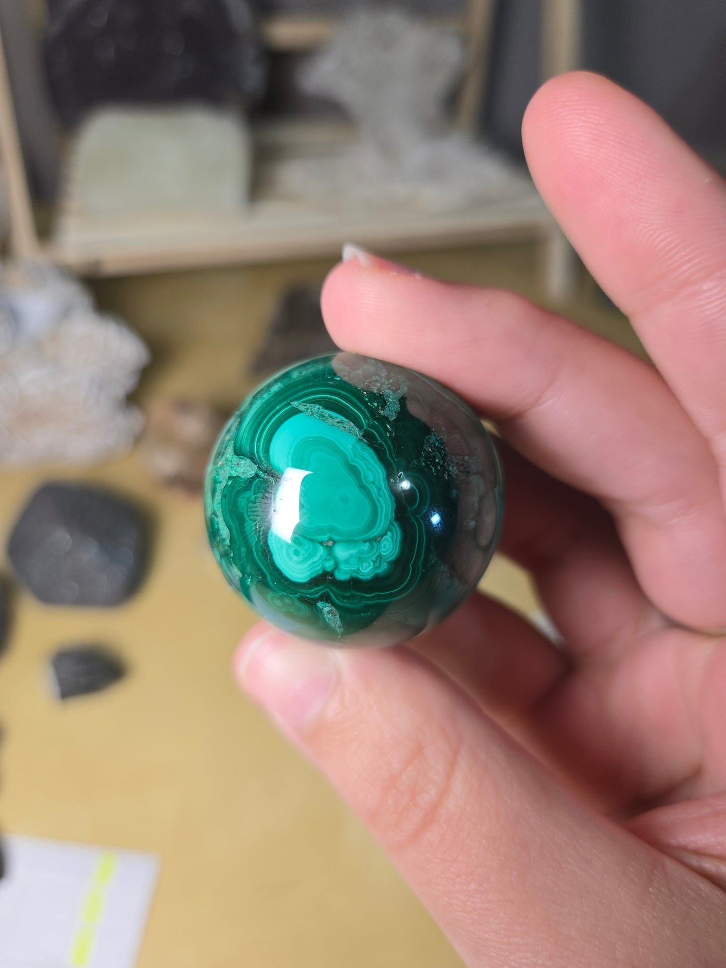 Malachite sphere