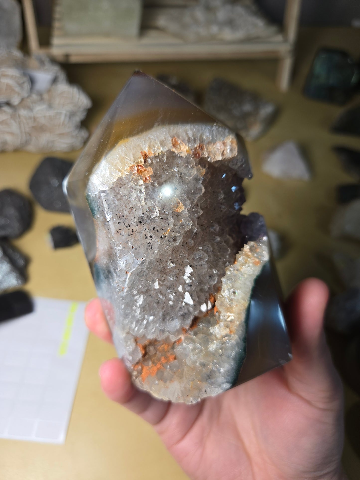 Druzy Agate tower