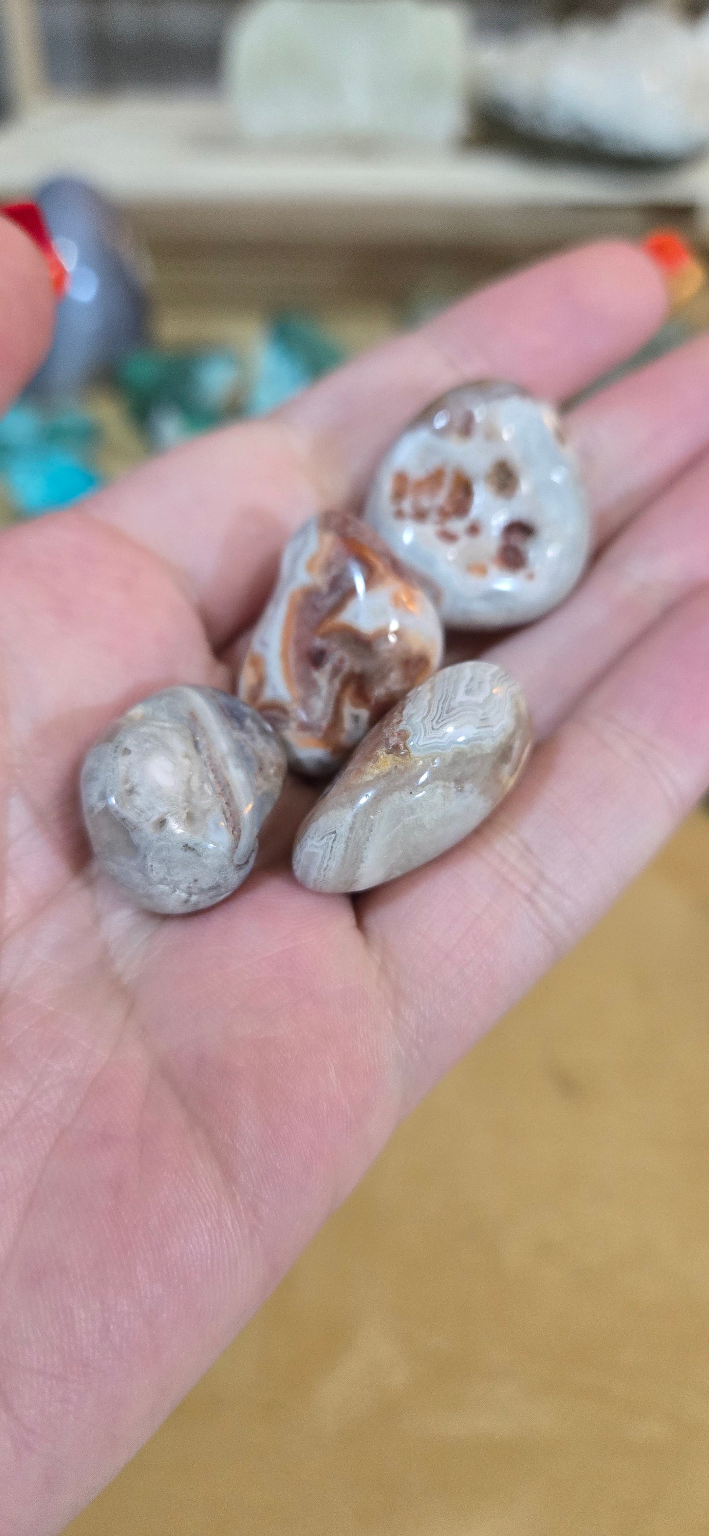 Mexican Crazy Lace Agate tumble