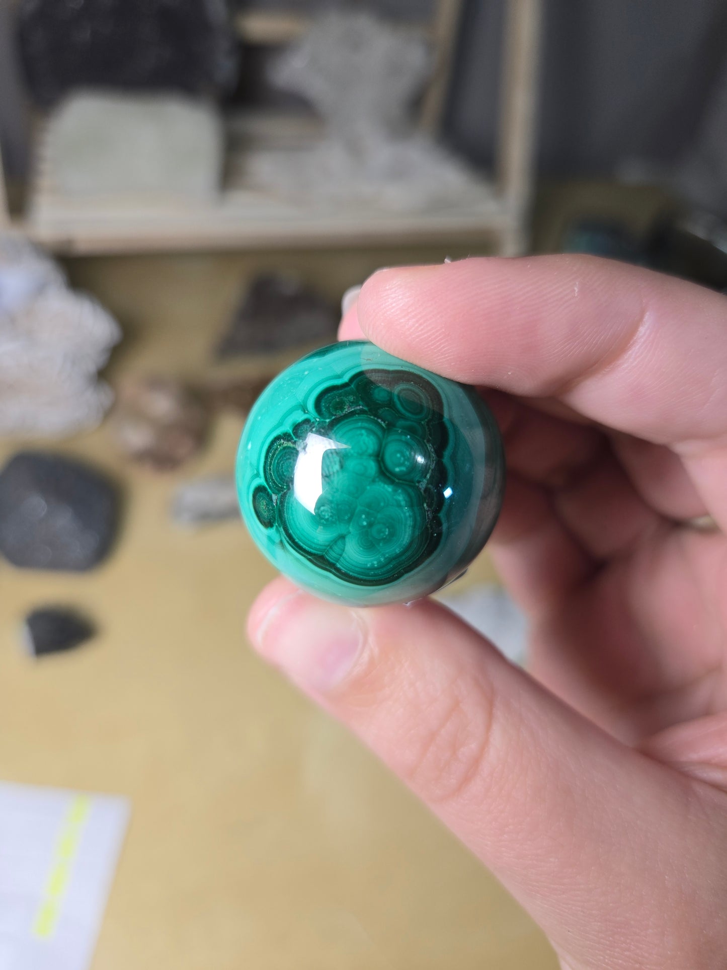 Malachite sphere