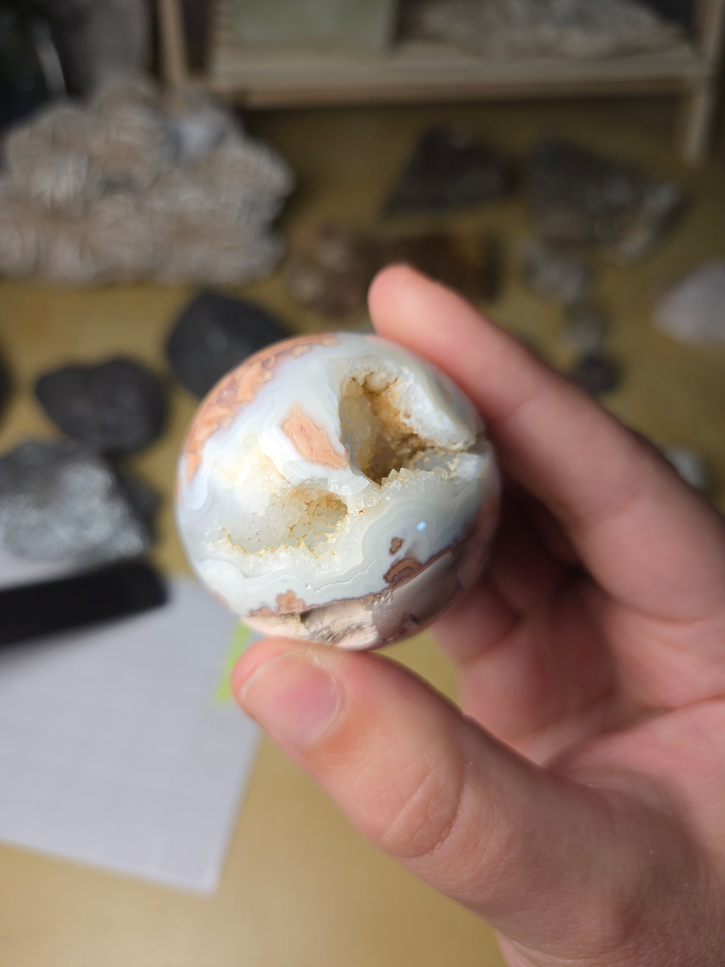 Cotton Candy Agate sphere