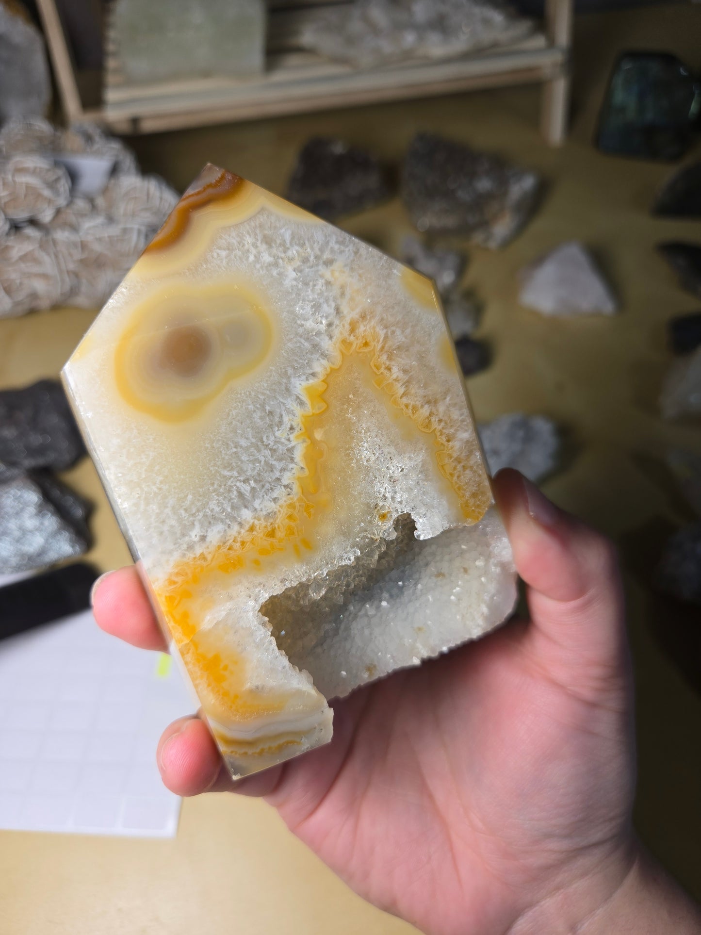 Druzy Agate tower