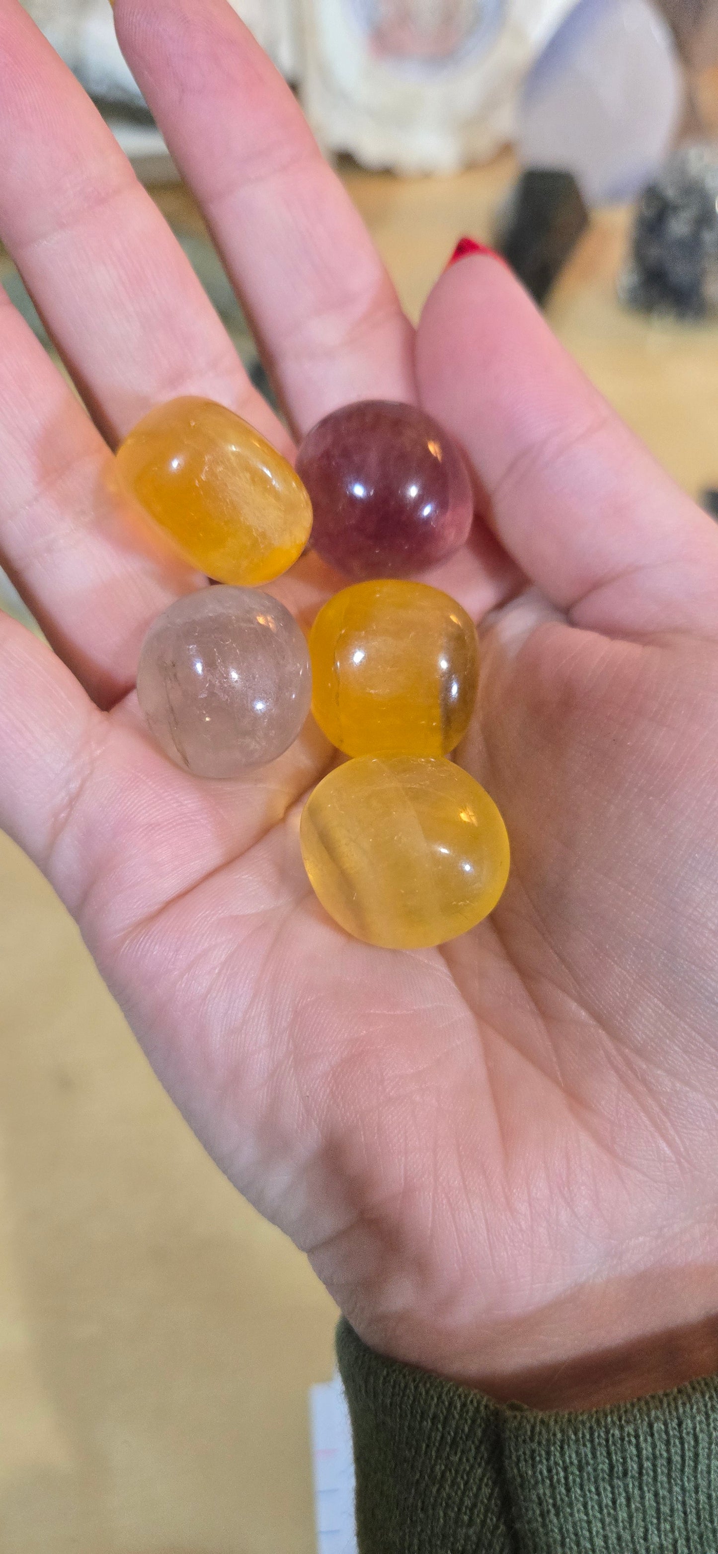 Fluorite tumble