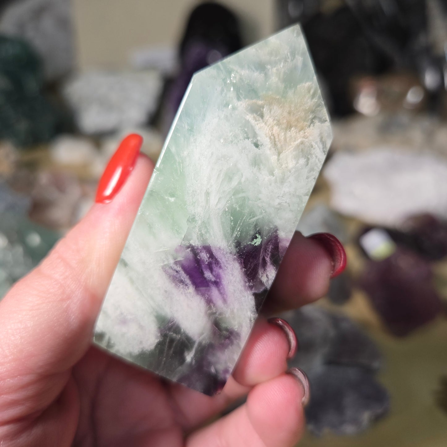 Feather Fluorite tower