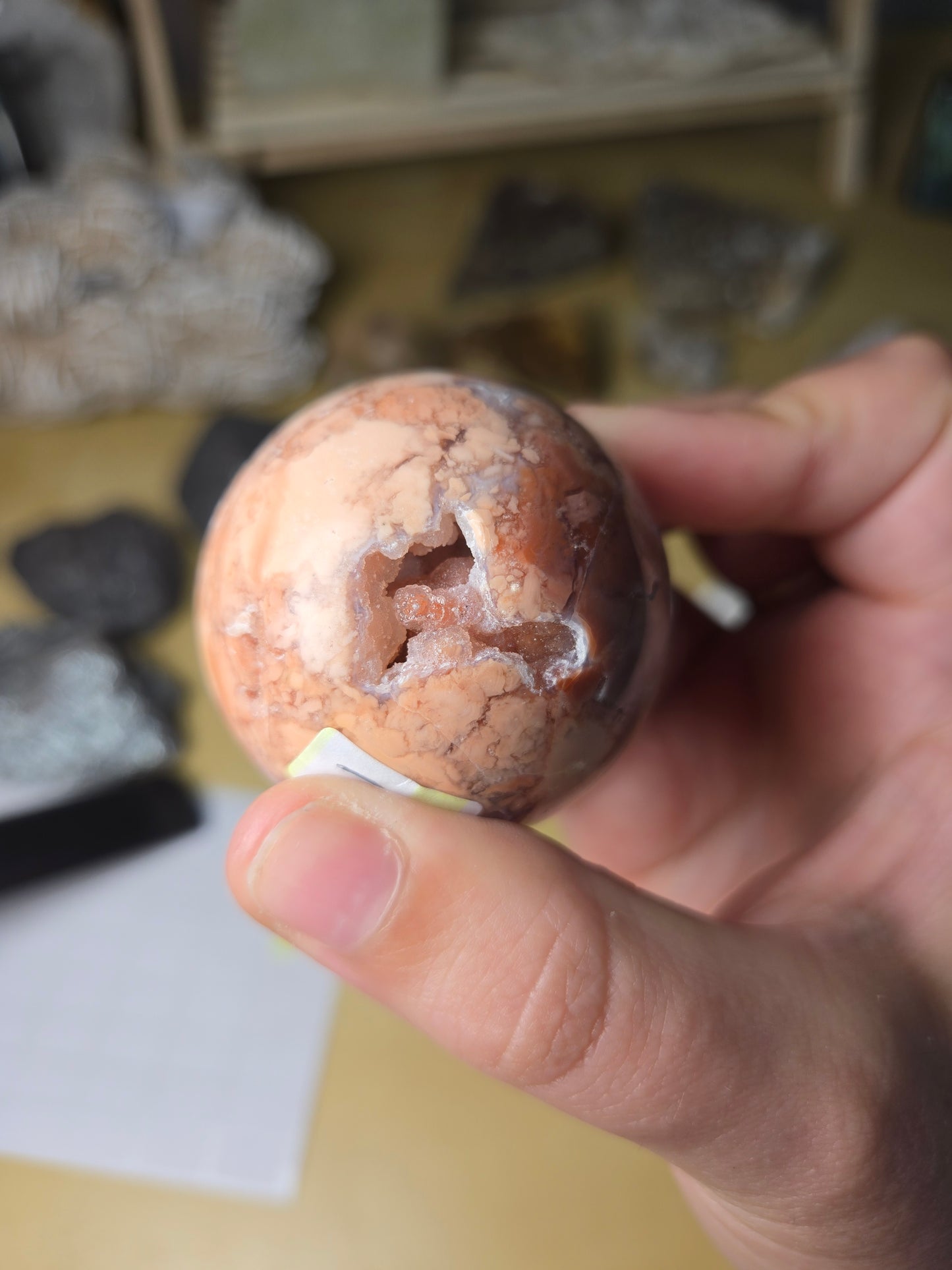 Cotton Candy Agate sphere
