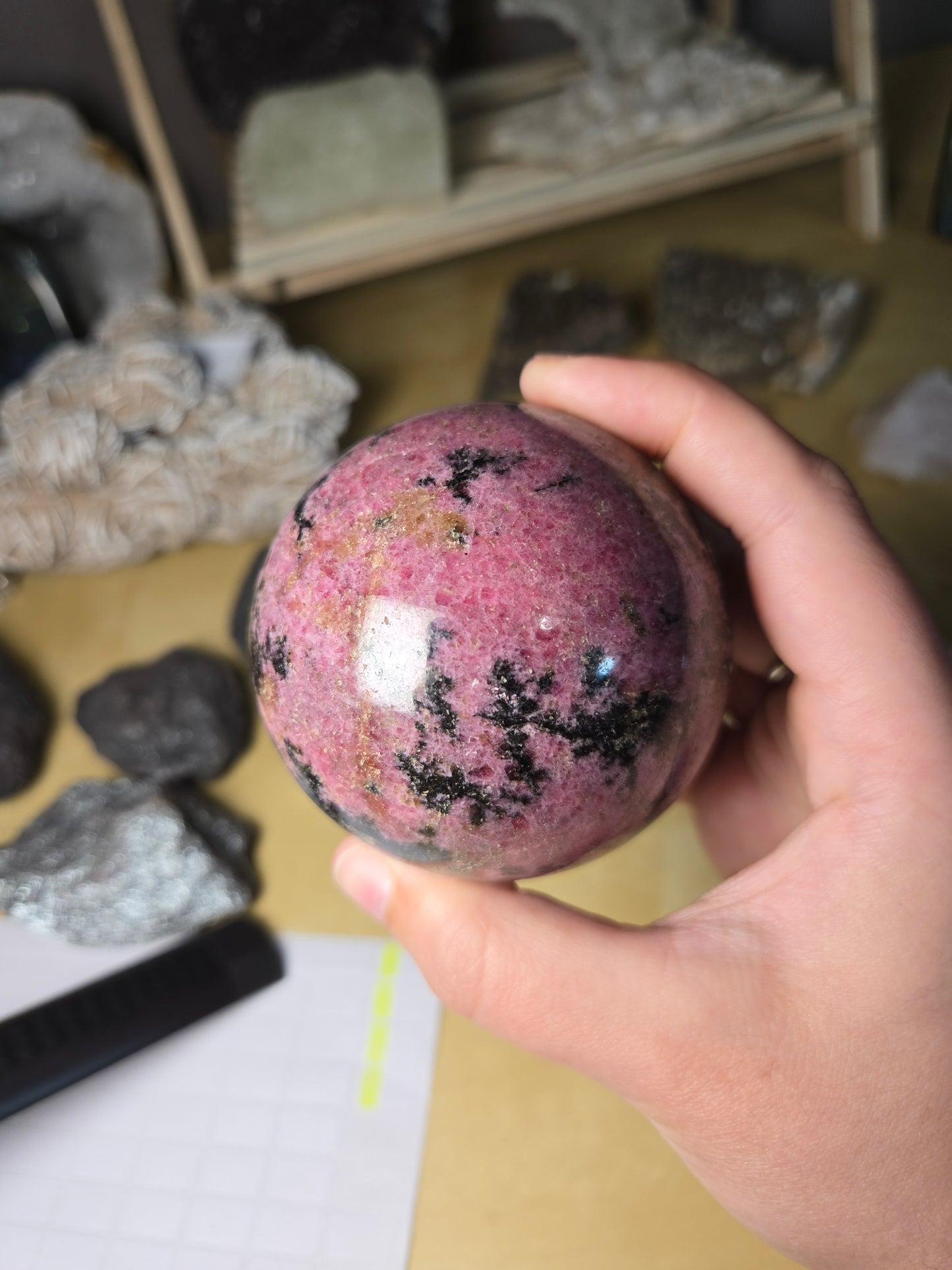 Rhodonite sphere