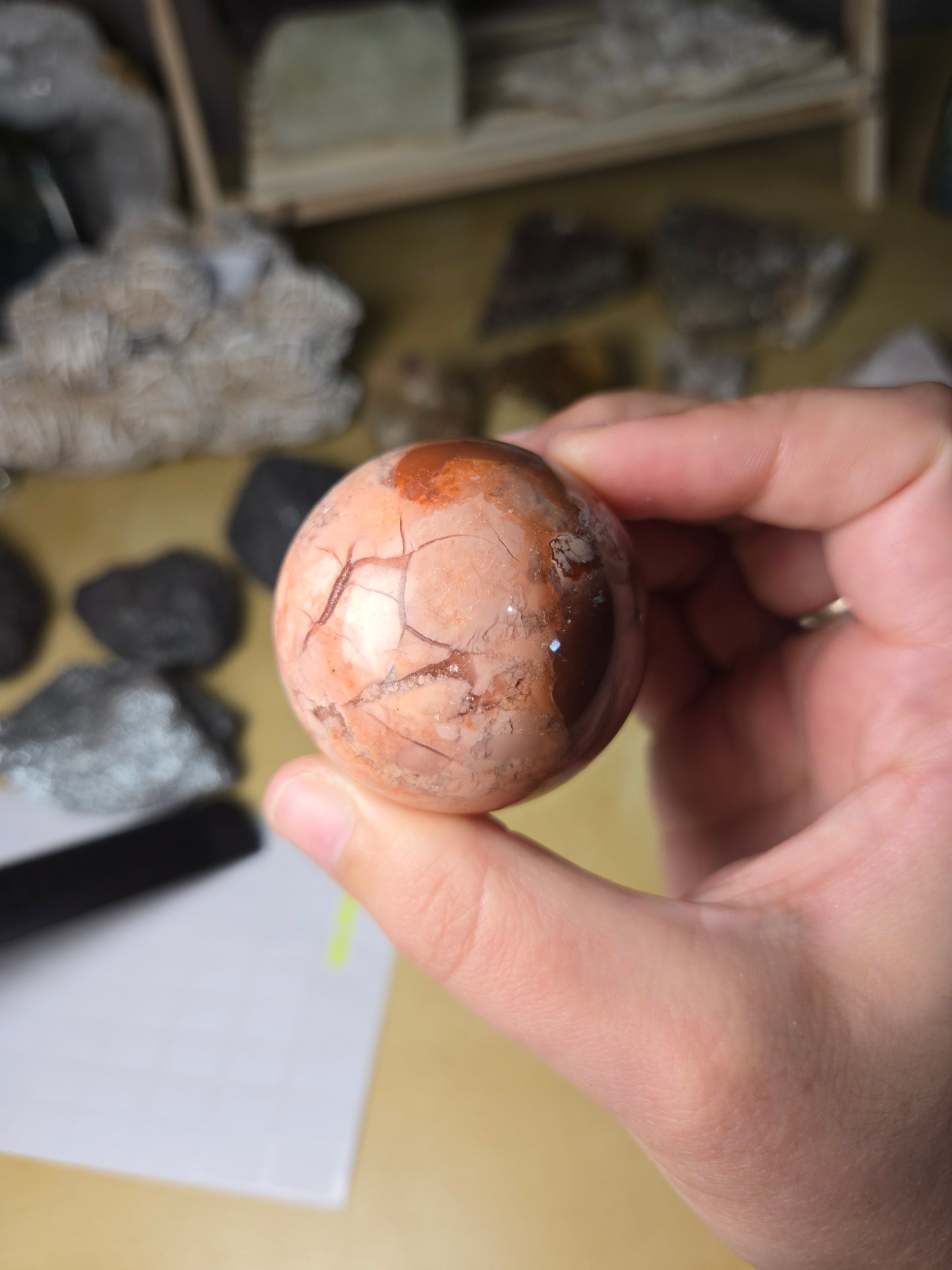 Cotton Candy Agate sphere