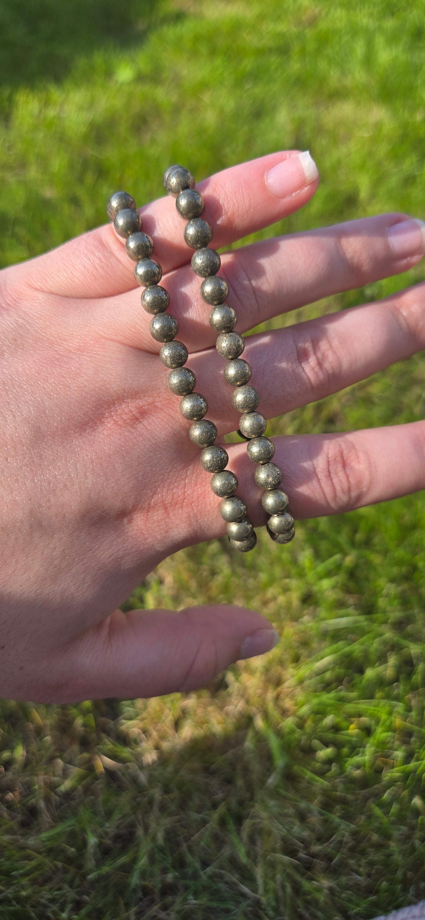 Pyrite bracelet 8 mm