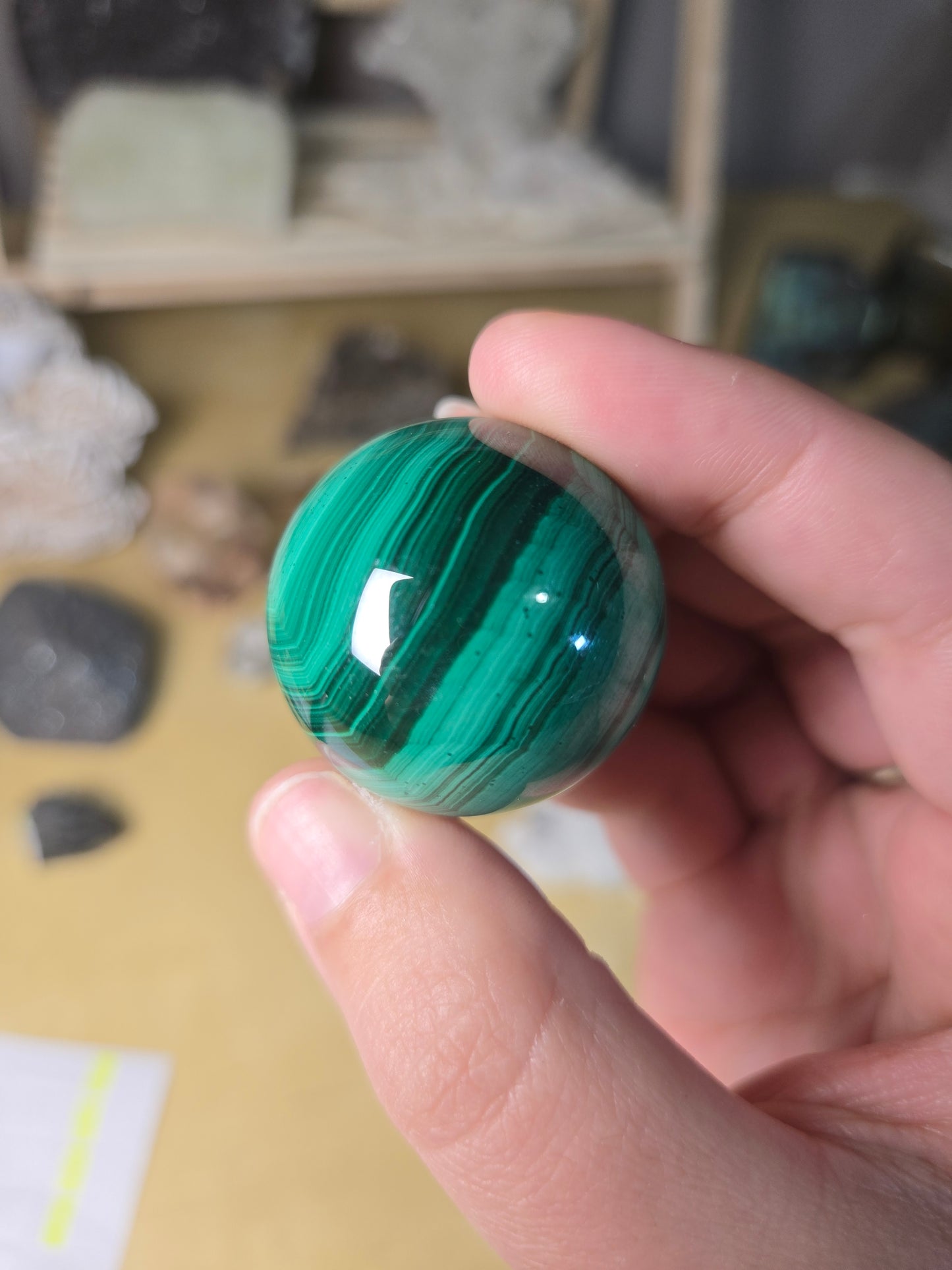 Malachite sphere