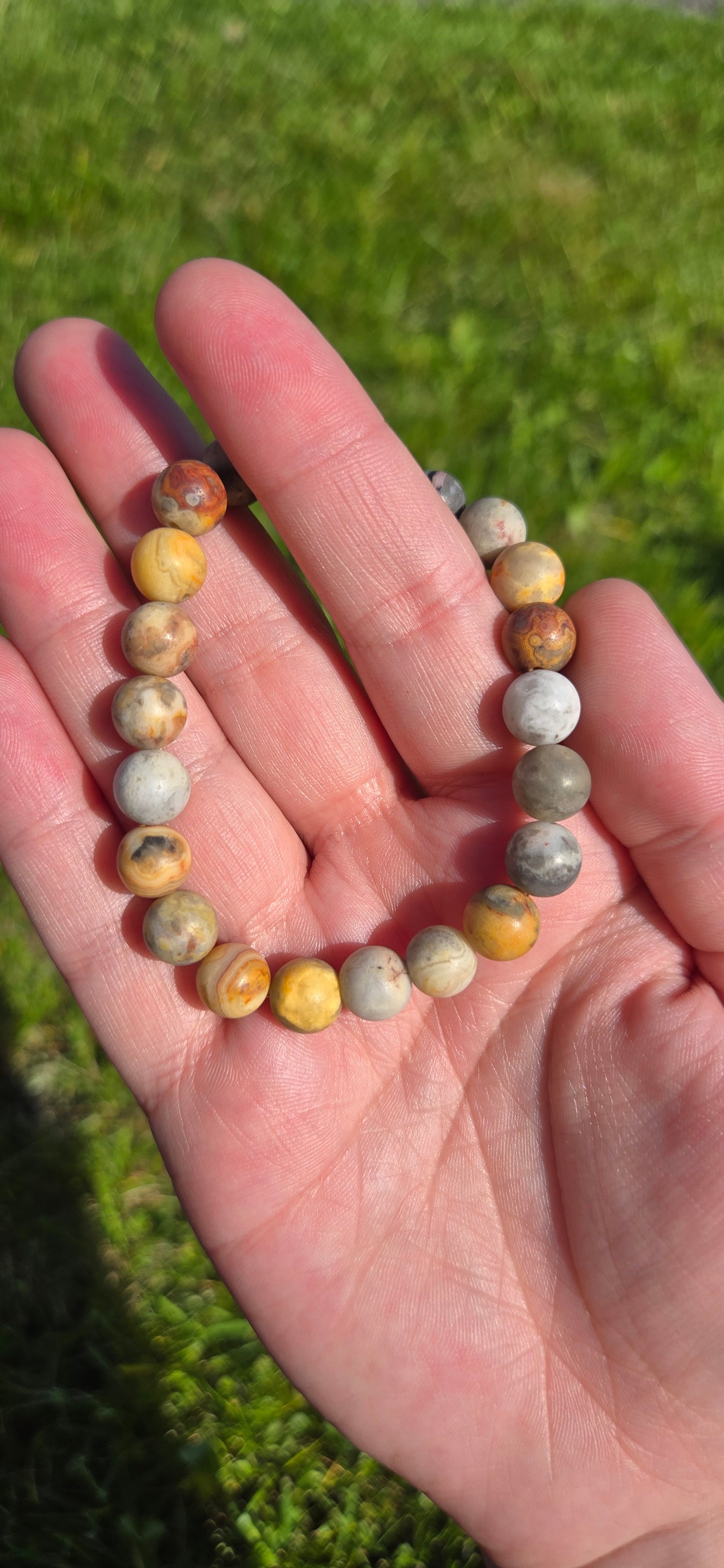 Crazy Lace Agate bracelet