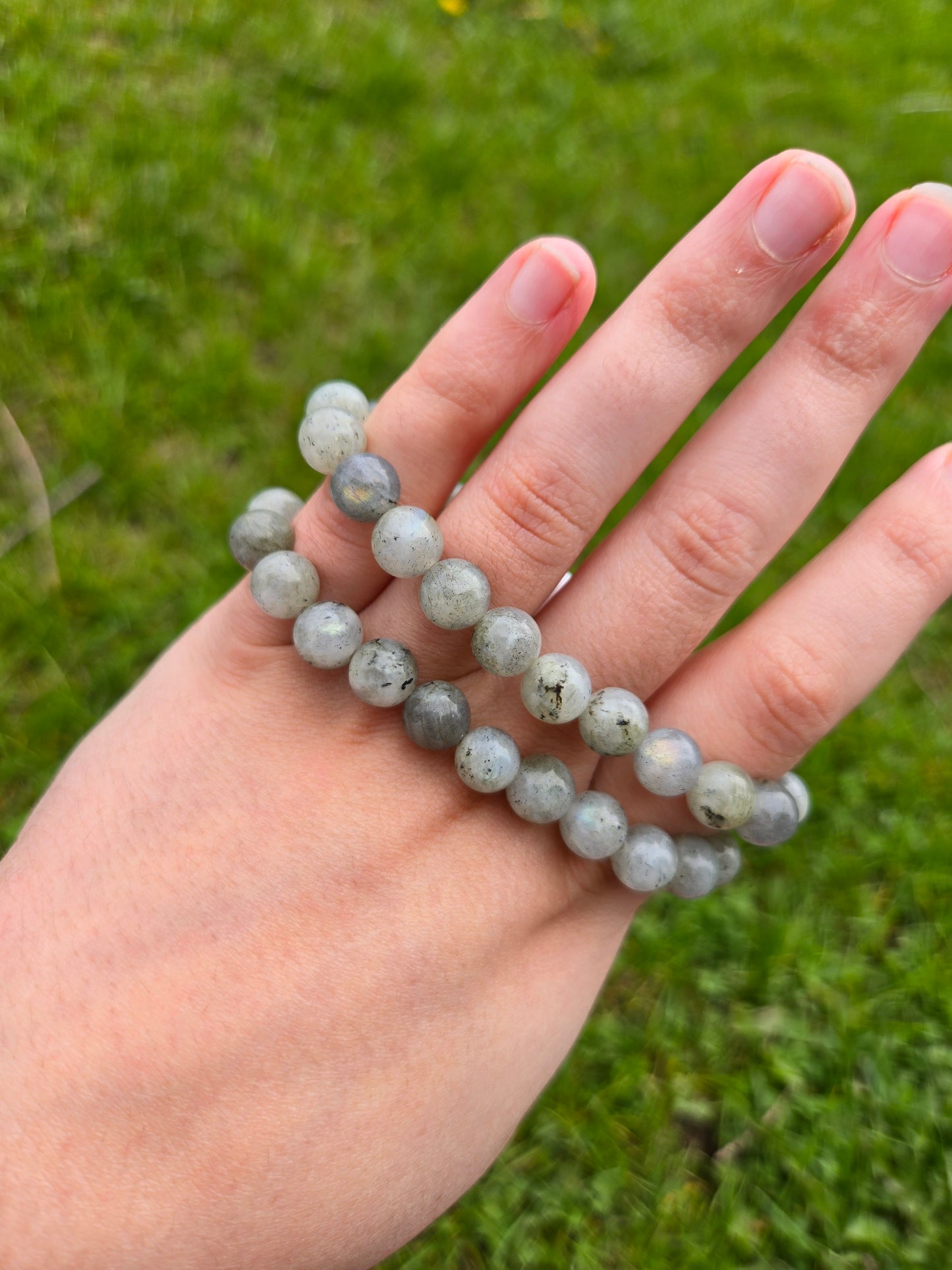 Labradorite Sunset flash bracelet 8 mm