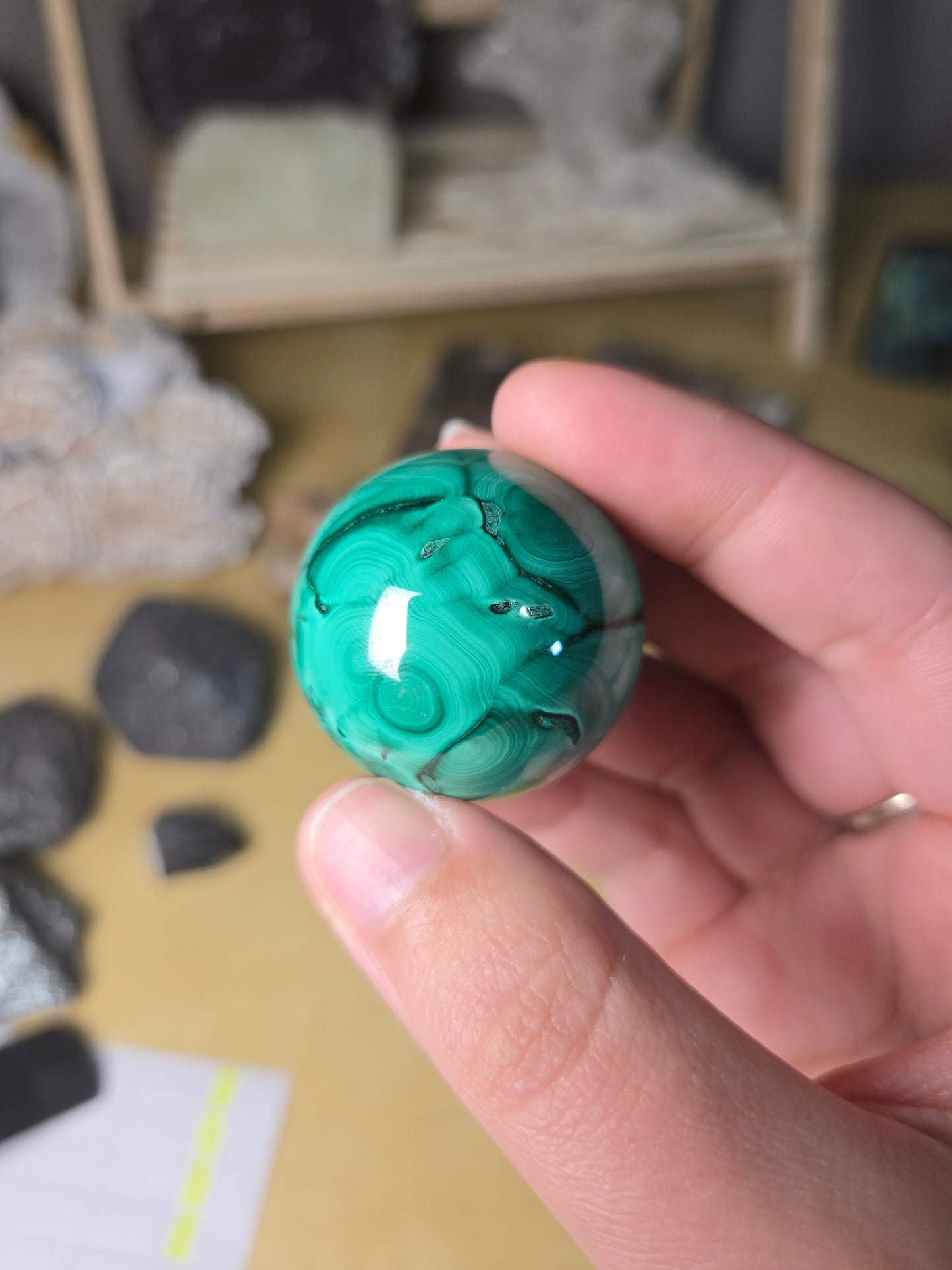 Malachite sphere