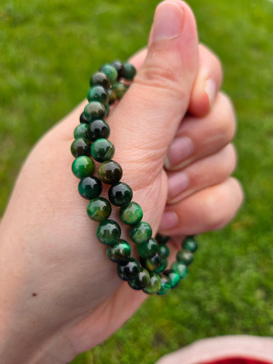 Green Tiger's Eye bracelet 6 mm