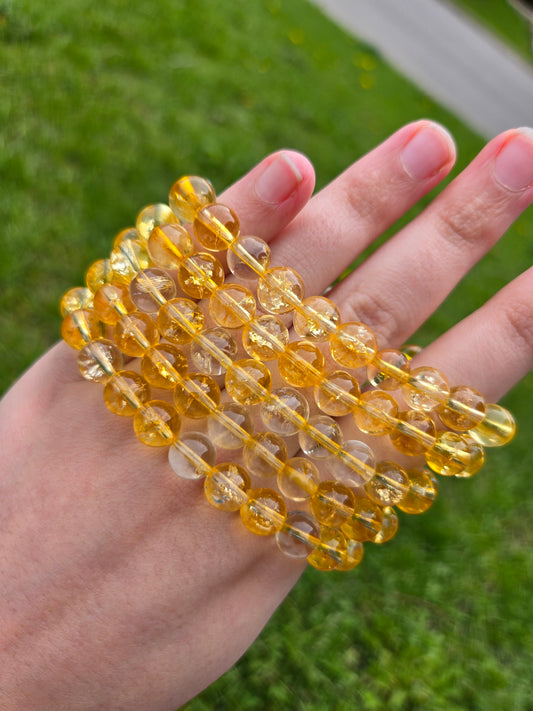 Heat Treated Citrine bracelet 8 mm