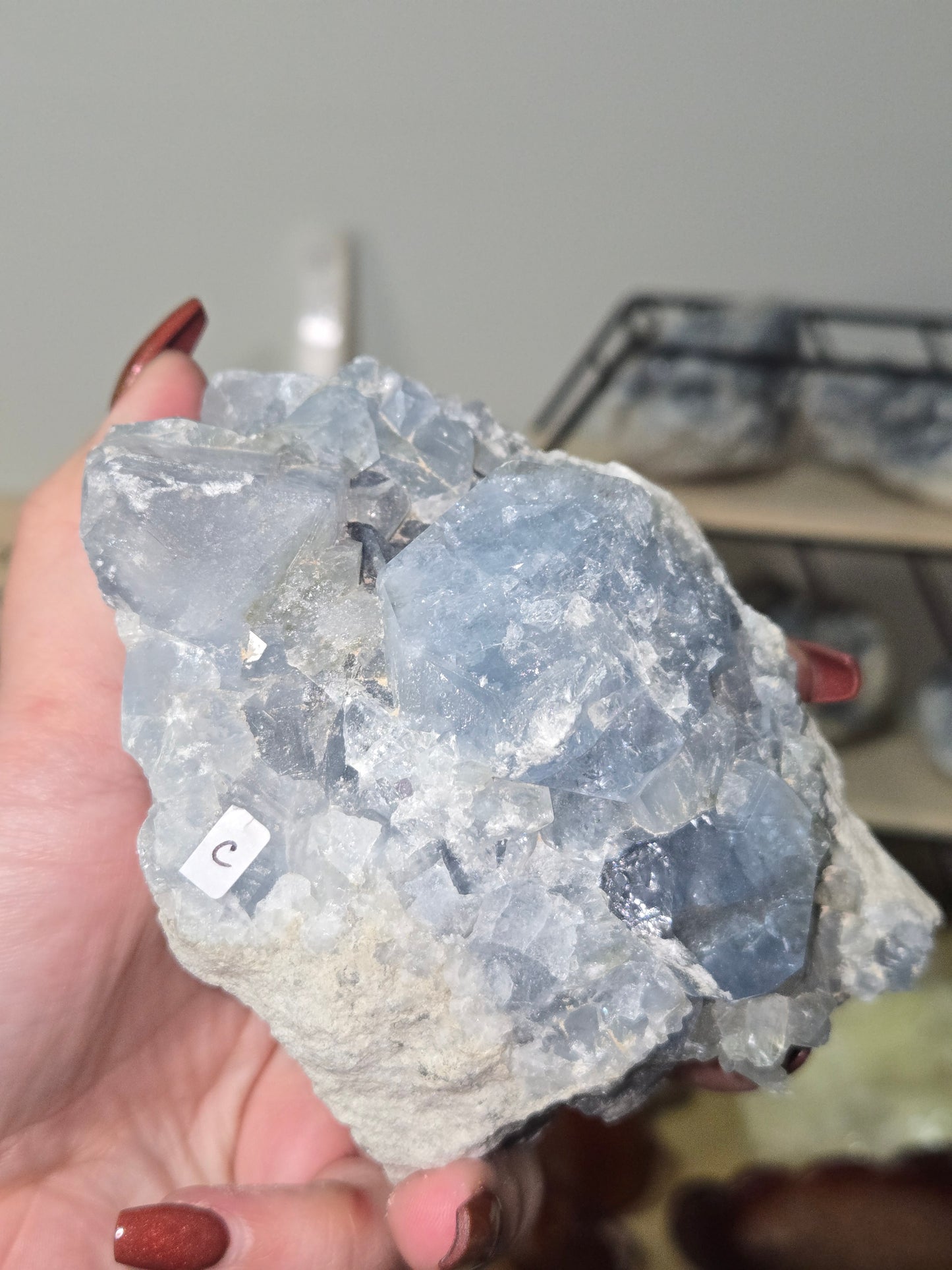 Celestite specimen