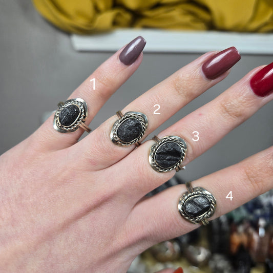 Black Tourmaline ring