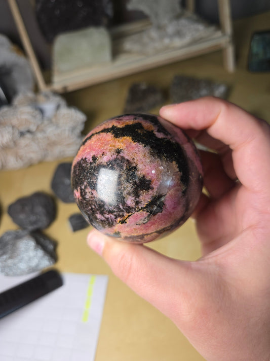 Rhodonite sphere