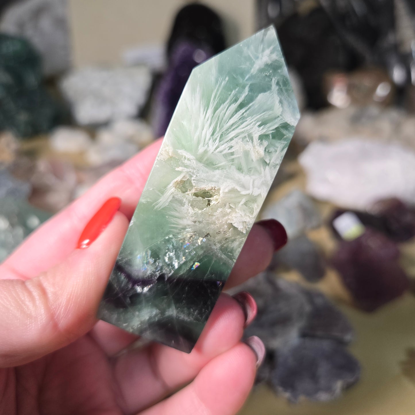 Feather Fluorite tower
