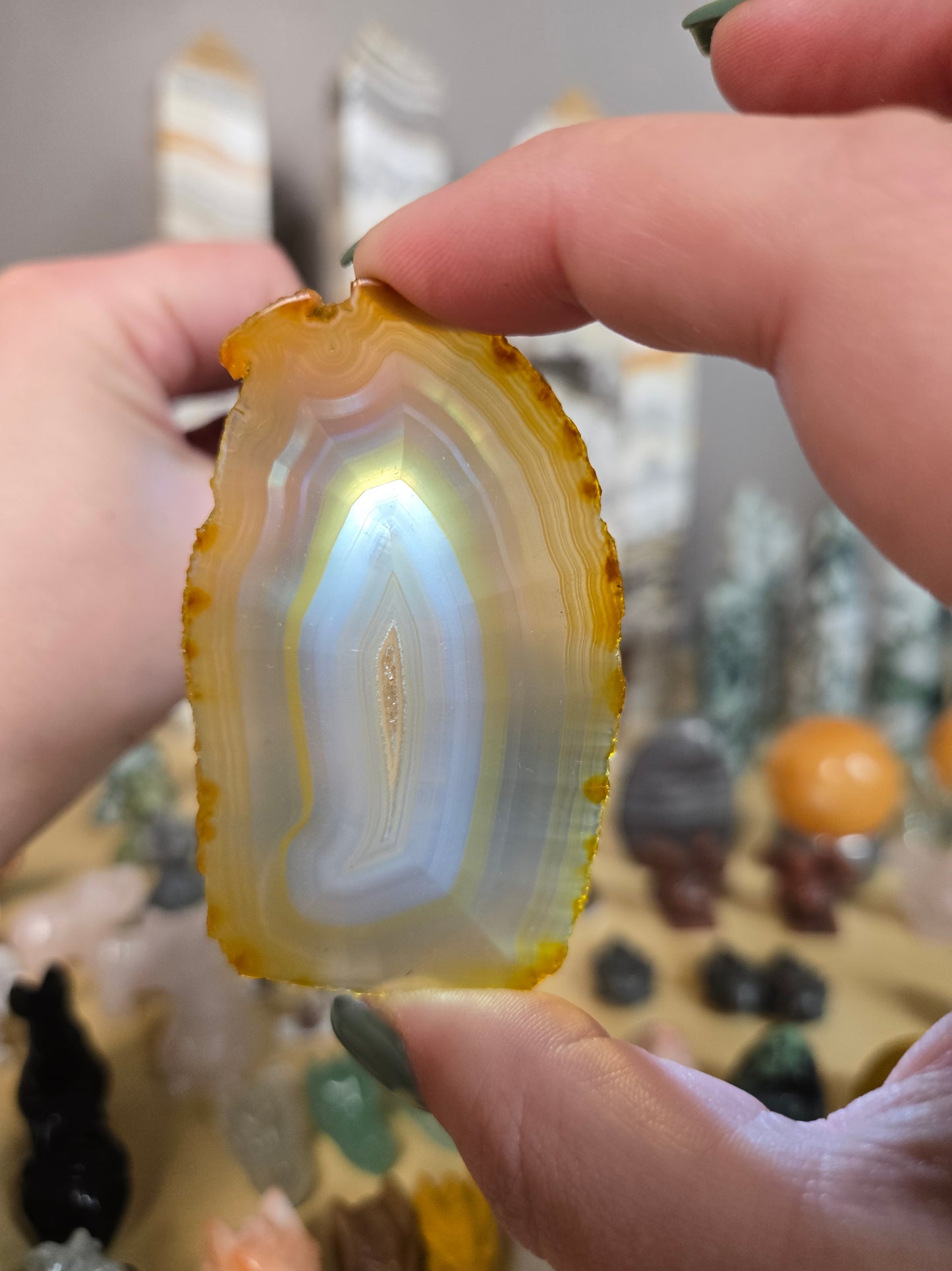 Iris Agate slices