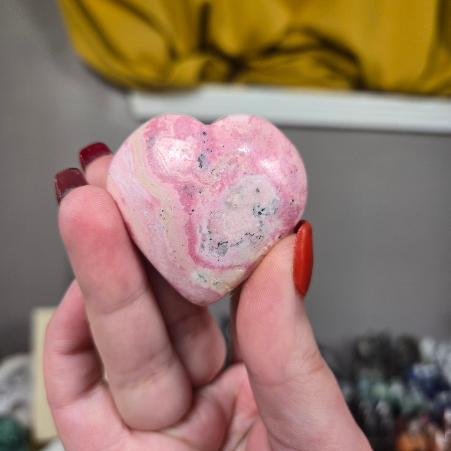 Peruvian Rhodonite heart