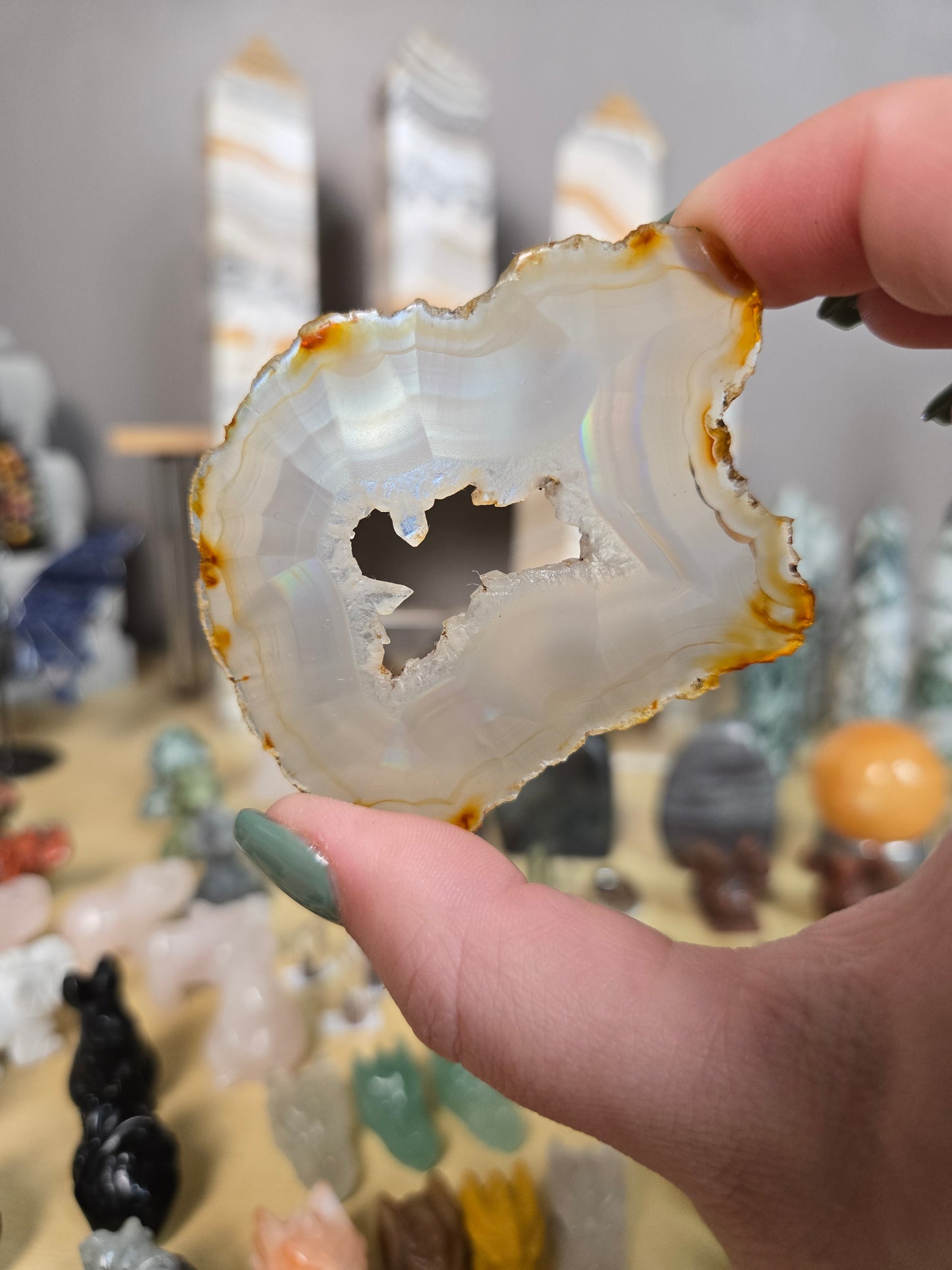Iris Agate slices