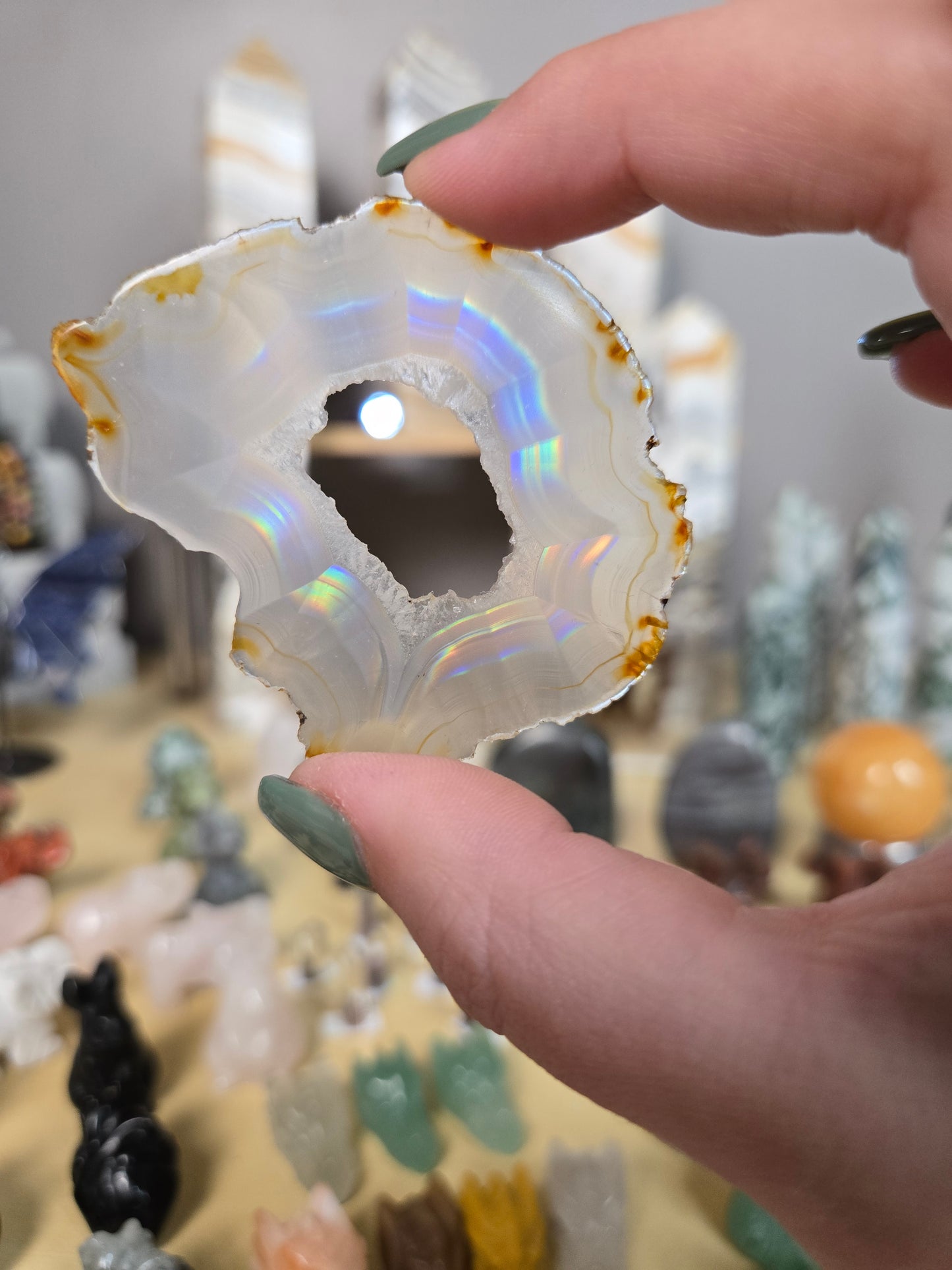 Iris Agate slices