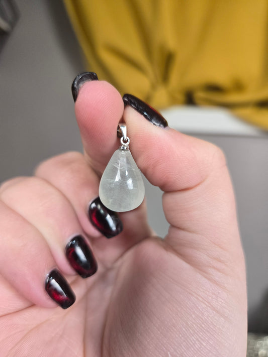 Pastel Fluorite teardrop pendant