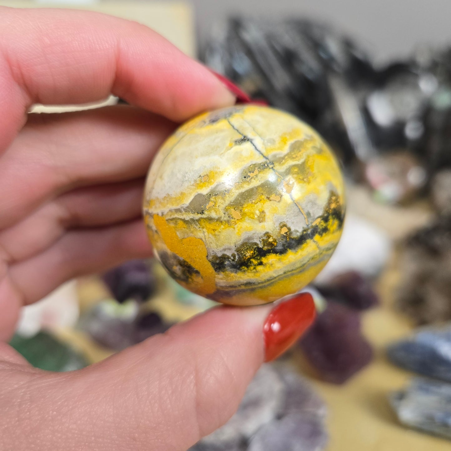 Bumblebee Jasper sphere