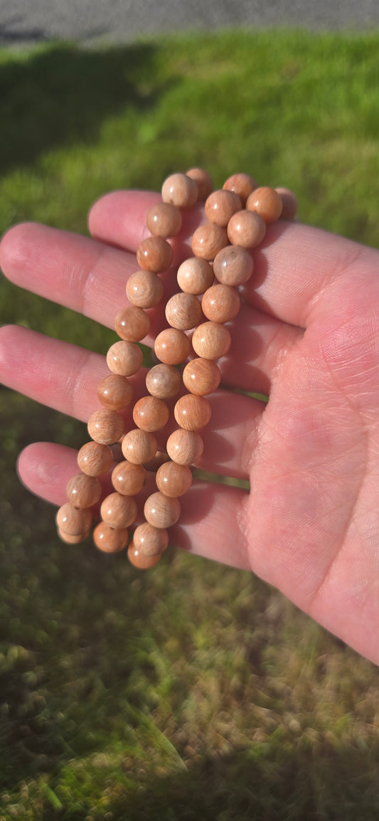Peach Moonstone bracelet