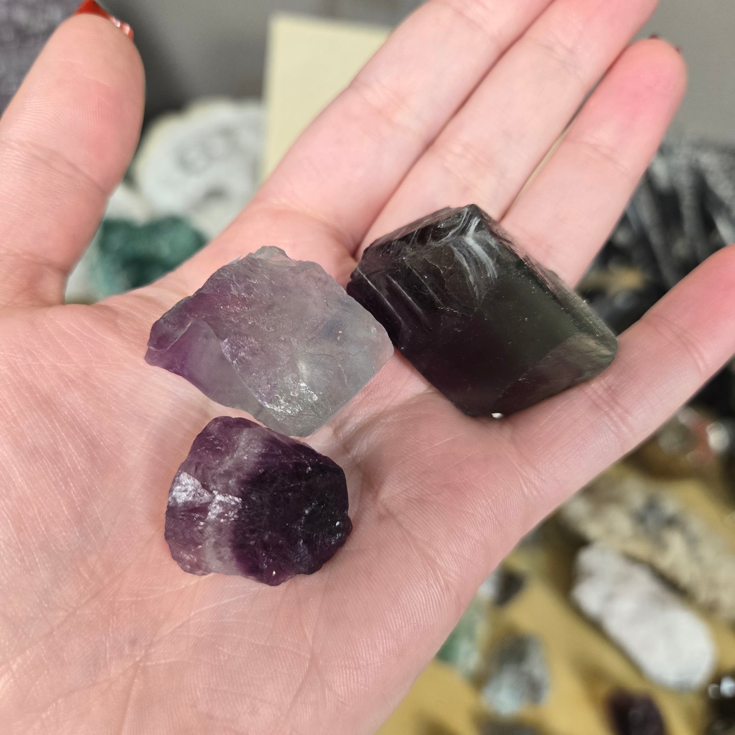 Rainbow Fluorite raw specimen