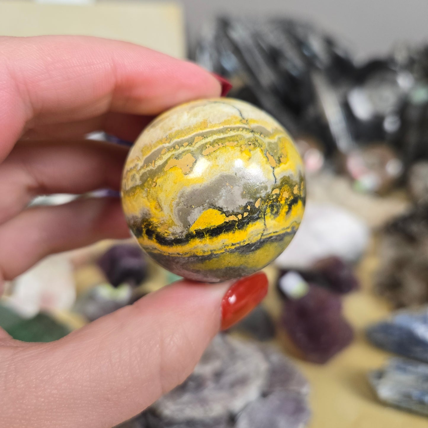 Bumblebee Jasper sphere
