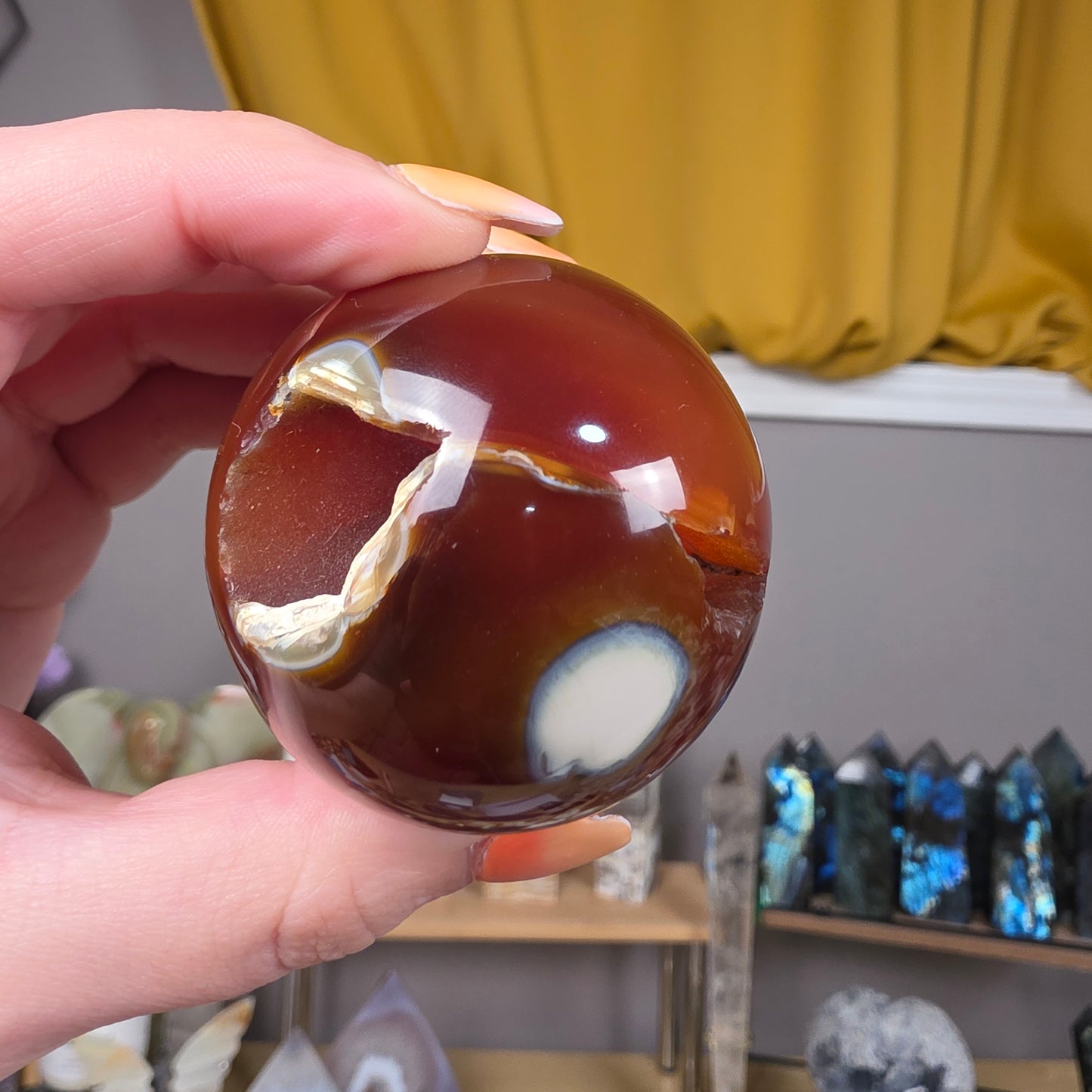 Carnelian sphere