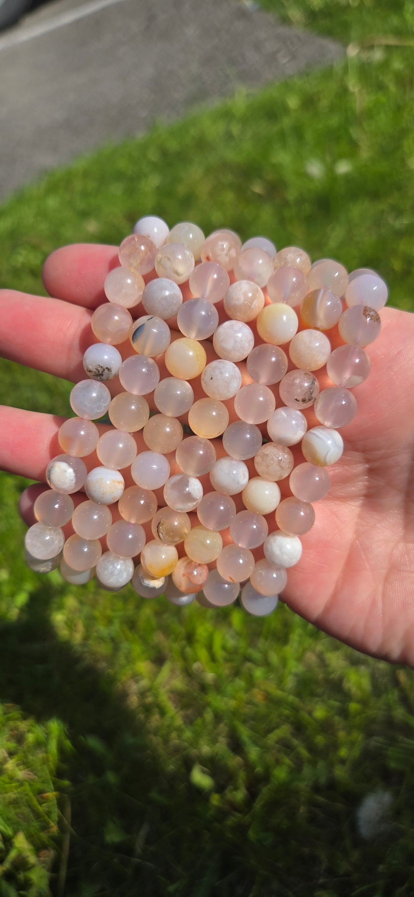 Flower Agate bracelet