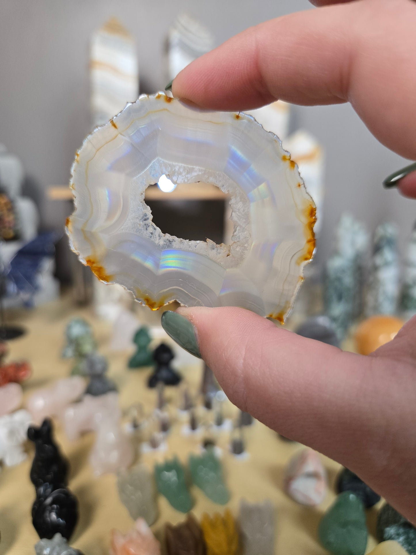 Iris Agate slices