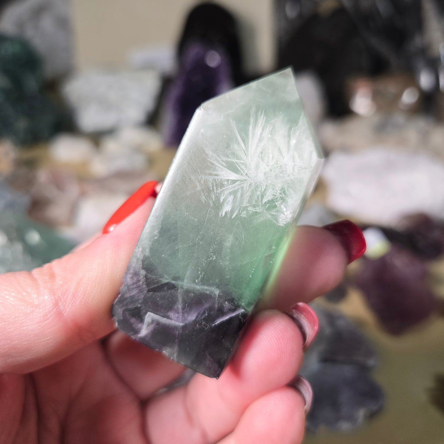 Feather Fluorite tower