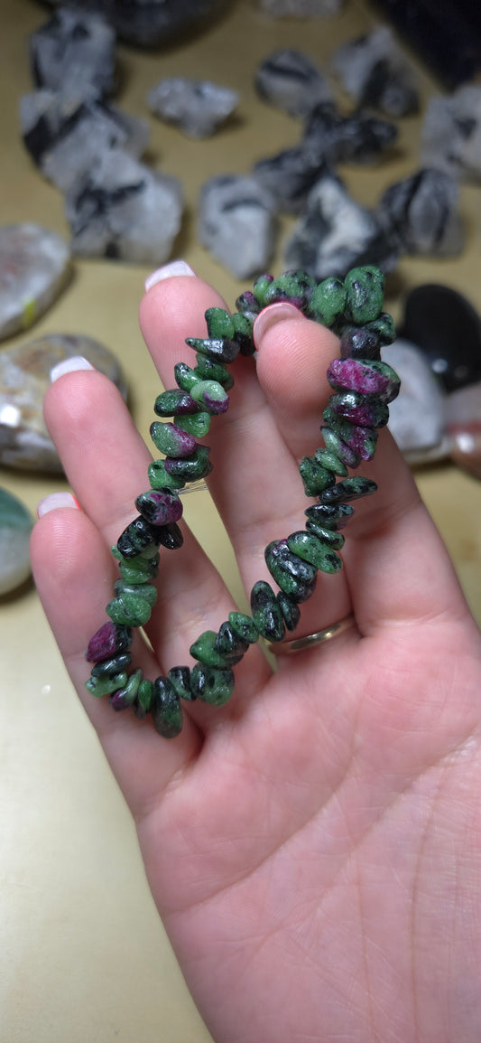 Ruby in Zoisite bracelet