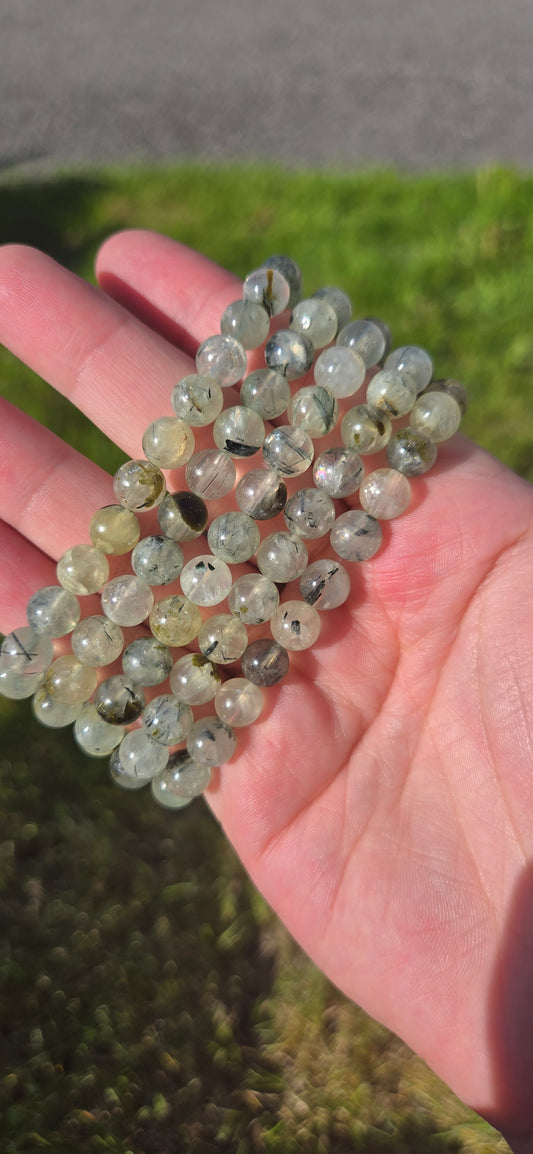 Prehnite bracelet