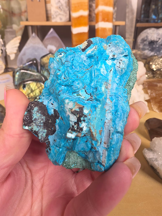 Chrysocolla and Malachite specimen