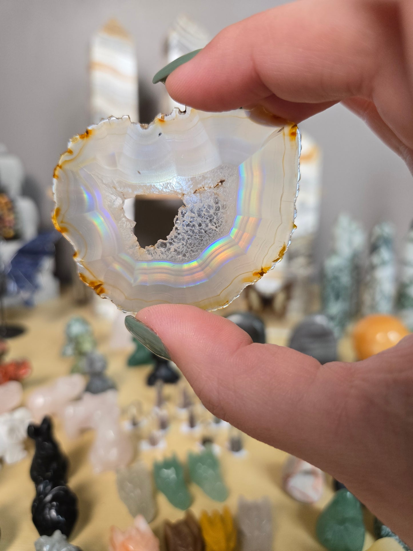 Iris Agate slices