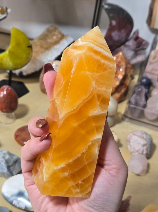 Orange Calcite tower