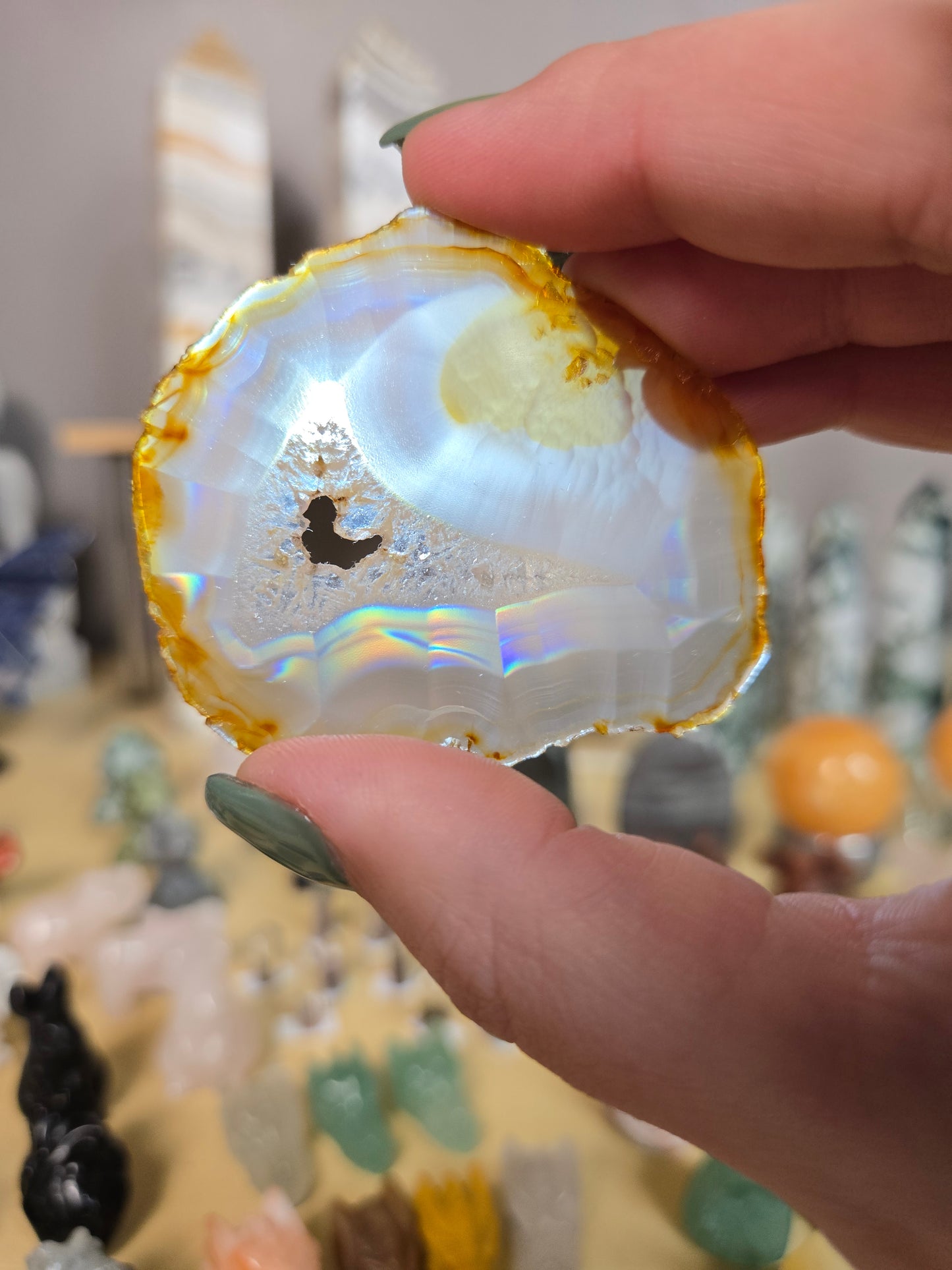 Iris Agate slices