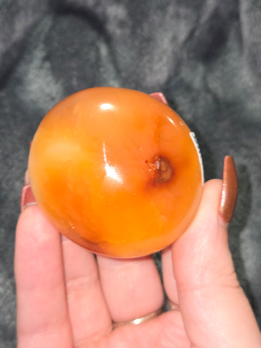 Carnelian palm stone